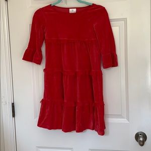 hanna andersson RED VELVET dress